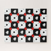 パズルAceスペード、トランプ、ハート ジグソーパズル (横)