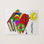 パズルBookworm Apple Sun ジグソーパズル (横)