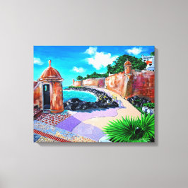 パセオ・デ・ラ・プリンセサ， SJプエルトリコ –  キャンバスプリント