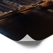 パセオ・マリティモの夜 – パルマ・デ・マヨルカ ポスター (角)