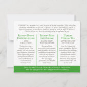 パセリのハーバーリスト薬用3つの製品情報 (裏面)