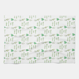 パセリージローズマリーティメハバルデザイン キッチンタオル