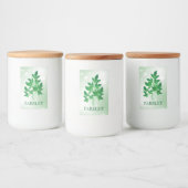 パセリーハーブのラベル フードラベル (ボトル)