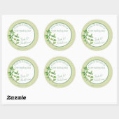 パセリーハーブ – 自家製ベーキングギフト食品ラベル ラウンドシール (シート)