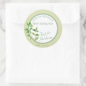 パセリーハーブ – 自家製ベーキングギフト食品ラベル ラウンドシール (バッグ)