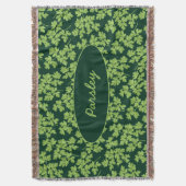 パセリ模様 スローブランケット (正面縦)