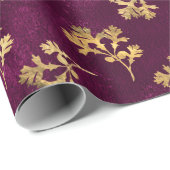 パセリ金ゴールド付きバ葉ルガン ラッピングペーパー (ロールコーナー)