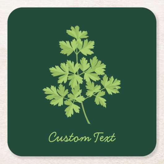 パセリ スクエアペーパーコースター (正面)