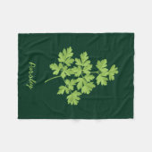 パセリ フリースブランケット (正面(横))