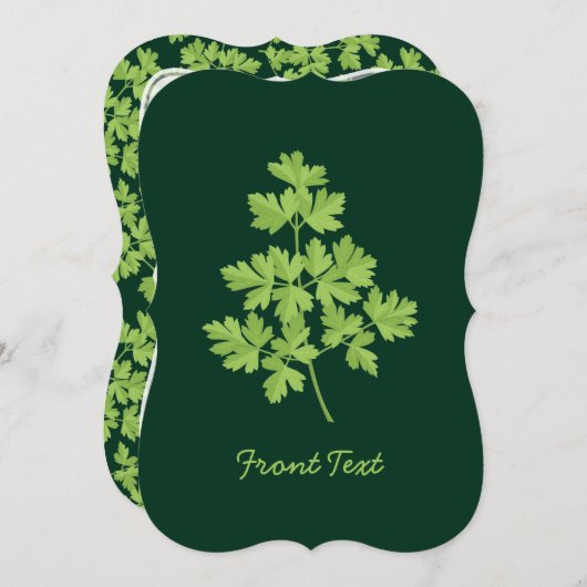 パセリ 招待状 (正面/裏面)