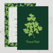 パセリ 招待状 (正面/裏面)