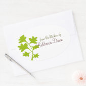 パセリ 楕円形シール (封筒)