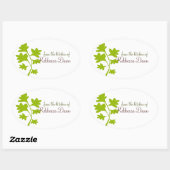 パセリ 楕円形シール (シート)