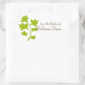 パセリ 楕円形シール (バッグ)