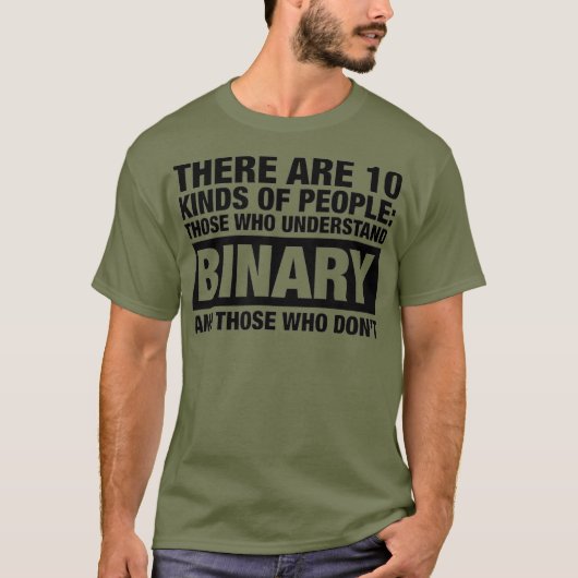 パソコンは10種類 Tシャツ (正面)