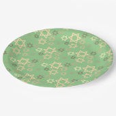 パソスタイリッシューバー春グリーンスターズ・オブ・デイビッド ペーパープレート (アングル)