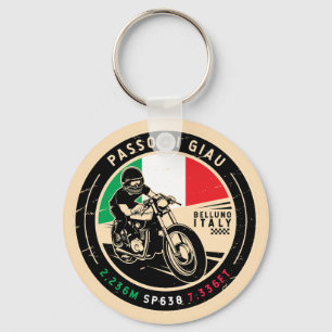 パソディジャウイタリア Giau Pass オートバイ キーホルダー