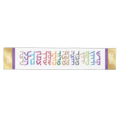 パソバモダンサパーソナライズされたイ語 ミディアムテーブルランナー (横)