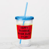 パソバーアクリルタンブラー16oz空腹恐竜 アクリルタンブラー (裏面)