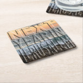 パソバーエルサレムビーチスクエア紙コースター スクエアペーパーコースター (アングル)