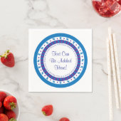 パソバーカクテルナプキンズパープル/ブルースターパターン スタンダードカクテルナプキン (インサイチュ)