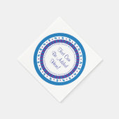 パソバーカクテルナプキンズパープル/ブルースターパターン スタンダードカクテルナプキン (角)