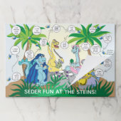 パソバーキッズティアウェイランチョンマットA恐竜の祭典 ペーパーパッド (折り畳み)