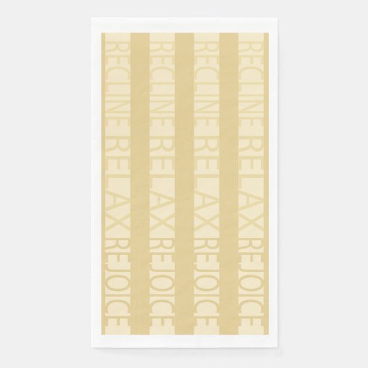 パソバーゲストタオルナプキンズリクライネリラックス金ゴールド (正面)