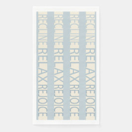 パソバーゲストタオルナプキンズリクラインリラックスブルー