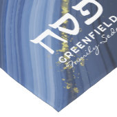 パソバーシーダーヘブルモダンブルブルーアゲート ミディアムテーブルランナー (コーナー)