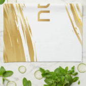 パソバーシーダー金ゴールドスワッシュ キッチンタオル (折り畳み)