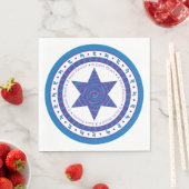 パソバースタンダードナプキンス「パープル/ブルーデザイン」 スタンダードランチョンナプキン (インサイチュ)