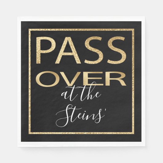 パソバースタンダードナプキンズパソバー金ゴールドパターン スタンダードランチョンナプキン (正面)