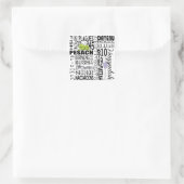 パソバーステッカー広場「デイヌーと多くの….....」 スクエアシール (バッグ)