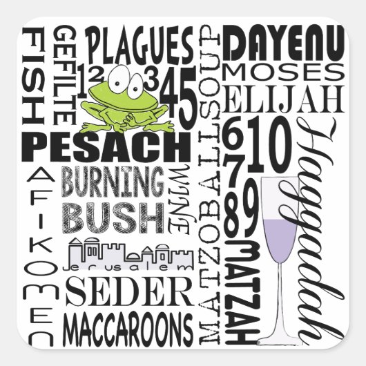 パソバーステッカー広場「デイヌーと多くの….....」 スクエアシール (正面)