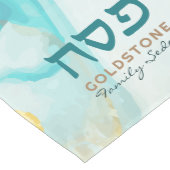 パソバーセダーモダンヘブライ金ゴールド水彩色 ミディアムテーブルランナー (コーナー)