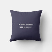 パソバーセデルヘブルモノグラムネイビー装飾用クッション クッション (裏面)