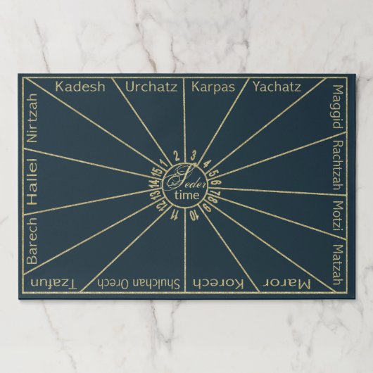 パソバーティアウェイランチョンマットエレガントセダー15ステップス ペーパーパッド (正面)