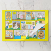 パソバーティアウェイランチョンマットパッドハメッツ漫画 ペーパーパッド (折り畳み)