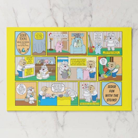 パソバーティアウェイランチョンマットパッドハメッツ漫画 ペーパーパッド (正面)