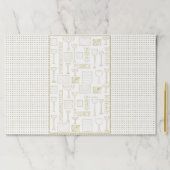 パソバーティアウェイランチョンマットパッド/金ゴールドグラス/マッザー ペーパーパッド (インサイチュ)