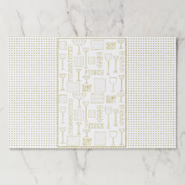 パソバーティアウェイランチョンマットパッド/金ゴールドグラス/マッザー ペーパーパッド