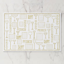 パソバーティアウェイランチョンマットパッド/金ゴールドスパークリマッザー ペーパーパッド