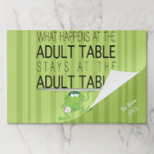 パソバーティアウェイランチョンマット/パソバーアダルトテーブルパ ペーパーパッド (折り畳み)