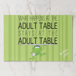 パソバーティアウェイランチョンマット/パソバーアダルトテーブルパ ペーパーパッド