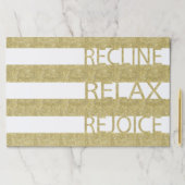 パソバーティアウェイランチョンマット/R R R金ゴールドNホワイトパペ ペーパーパッド (インサイチュ)