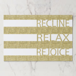 パソバーティアウェイランチョンマット/R R R金ゴールドNホワイトパペ ペーパーパッド