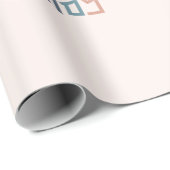 パソバーヘモダンブルタイポグラフィ ラッピングペーパー (ロールコーナー)