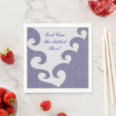 パソバーホワイト標準ナプキンス「金ゴールドスター/パープル」 スタンダードランチョンナプキン (インサイチュ)