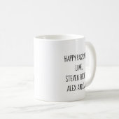 パソバーマグカップ11オズ。誰がカエルを放した? コーヒーマグカップ (正面右)